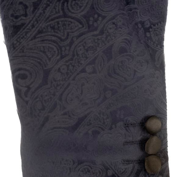 Velvet Navy Tux Lapel Jacquard Blazer (2018) - Picture 4 of 4